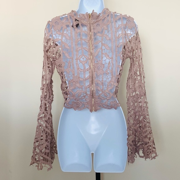 Mauve Crochet Top - Picture 4 of 6